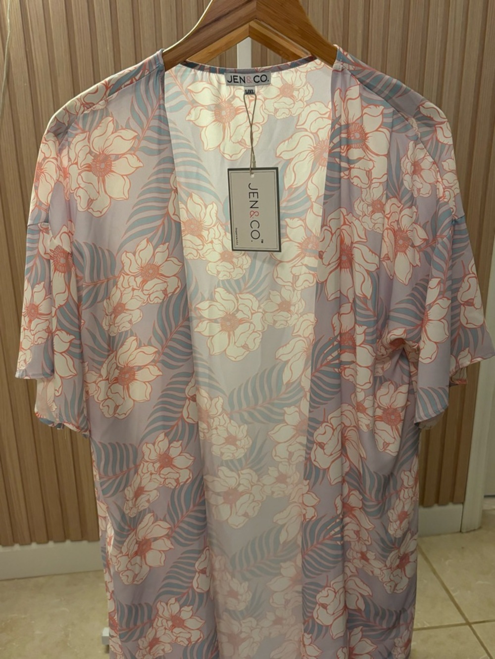 Jen & Co. Women's Venice Short Sleeve Kimono